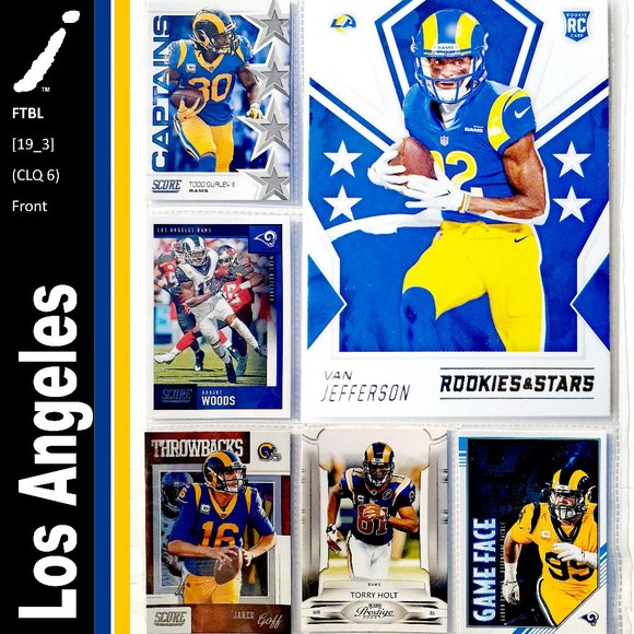 NFL Other - Los Angeles Rams 6 Card Lot - FTBL [19_3]